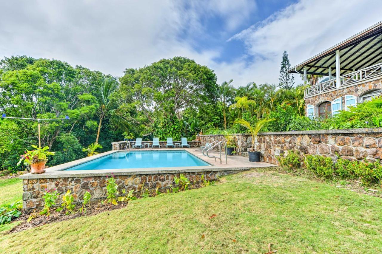 Nevis Home With Pool, Stunning Jungle And Ocean Views! Gingerland Ngoại thất bức ảnh